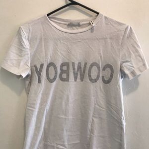 helmut Lang reversible COWBOY tee